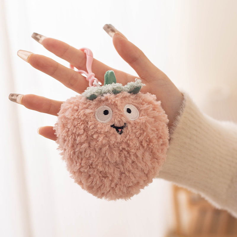 Cute plush animal pendant keychain car keychain doll pendant