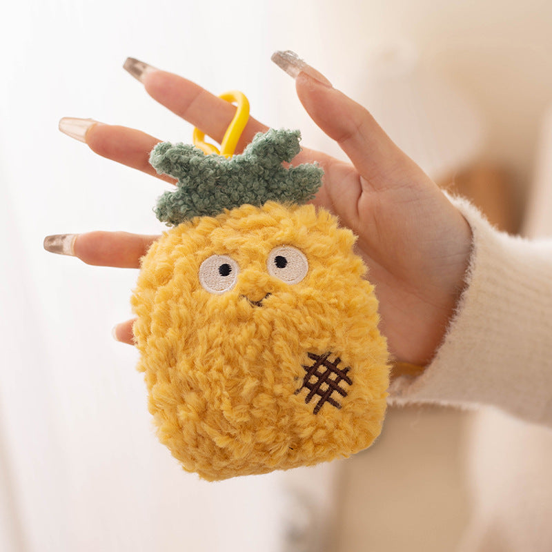 Cute plush animal pendant keychain car keychain doll pendant