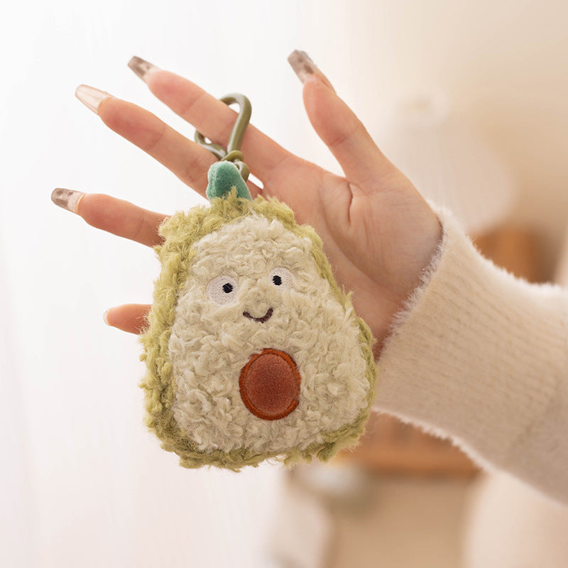 Cute plush animal pendant keychain car keychain doll pendant