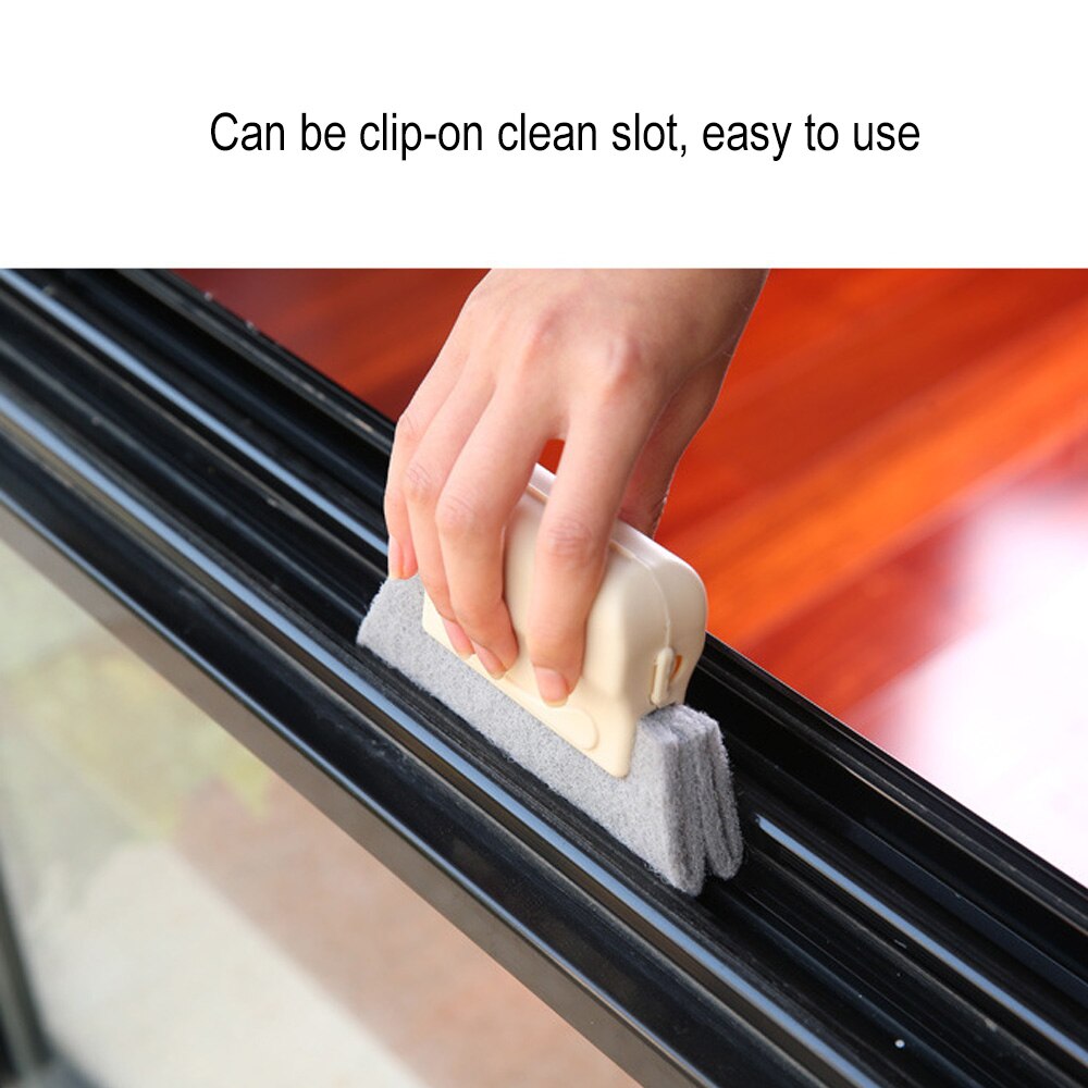 Scouring Pad Sill Sink Brush Window Groove Cleaning Brush Kitchen Hearth Bowl Cleaning Brushes Household Cleaning Tools