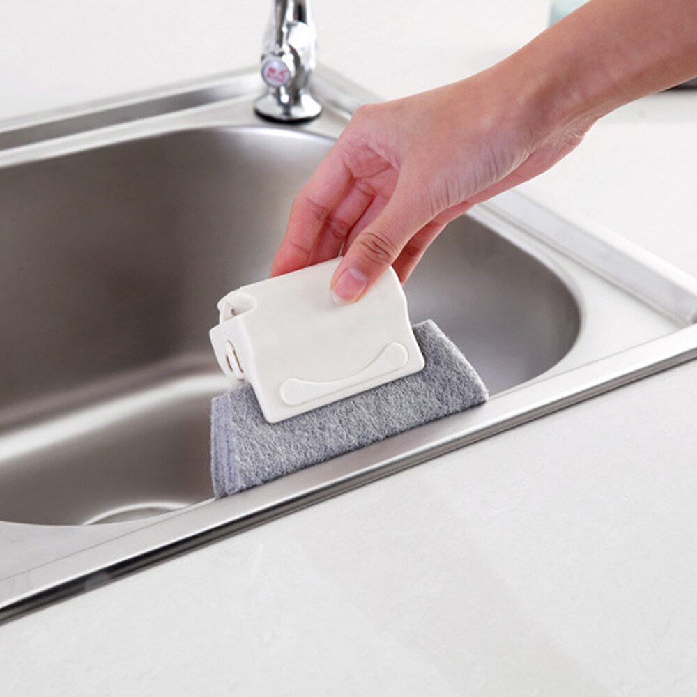Scouring Pad Sill Sink Brush Window Groove Cleaning Brush Kitchen Hearth Bowl Cleaning Brushes Household Cleaning Tools