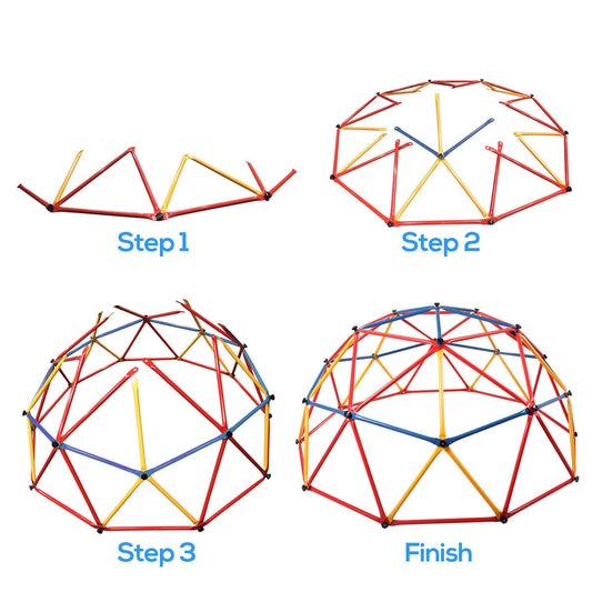 Children Dome Climber Playground Kids Swing Set Climbing Frame Backyard Gym Develop Confidence for Fun Indoor Outdoor