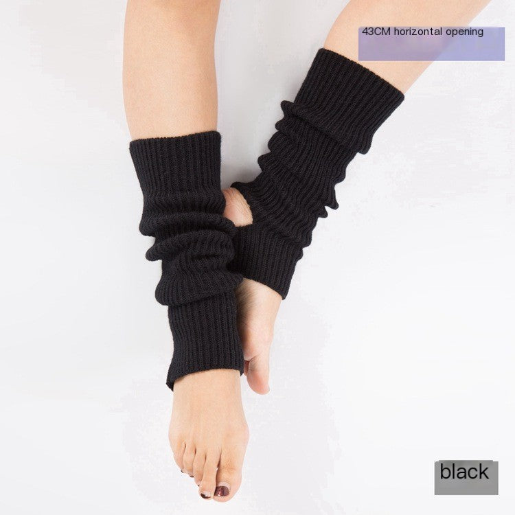 Children and adults Latin dance leg covers knitted sports protective woolen ballet leg warmers yoga foot warm socks