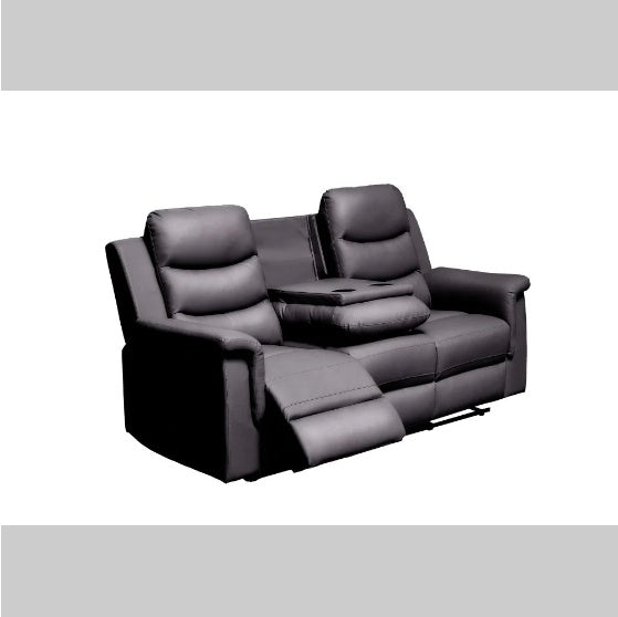 Retractable 3-seater Deck Chair Sofa 3-seater Deck Chair With Console