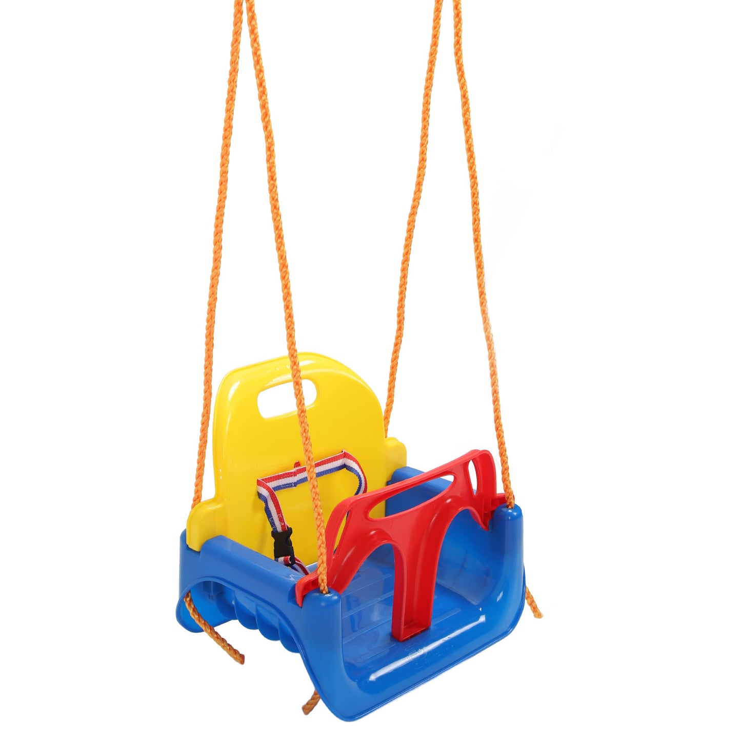 3 in 1 Toddler Swing Set Baby Swing Seat Anti Flip Snug Secure Detachable Kids Swing Set for Playground Indoor Outdoor Blue