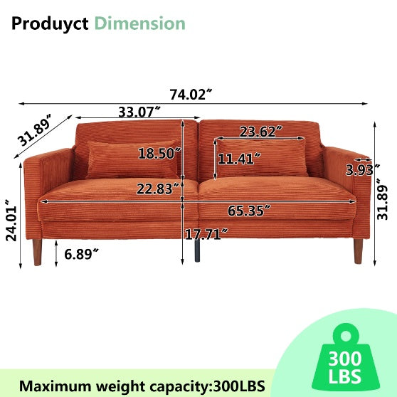 Orange Sofa