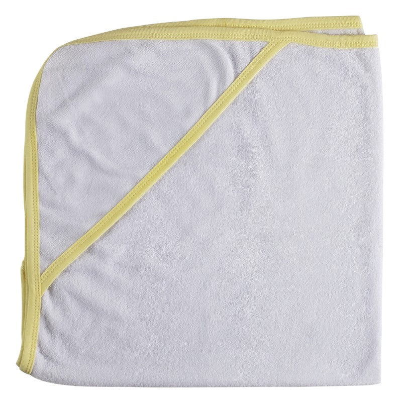 Hooded Towel with Yellow Binding 021BY