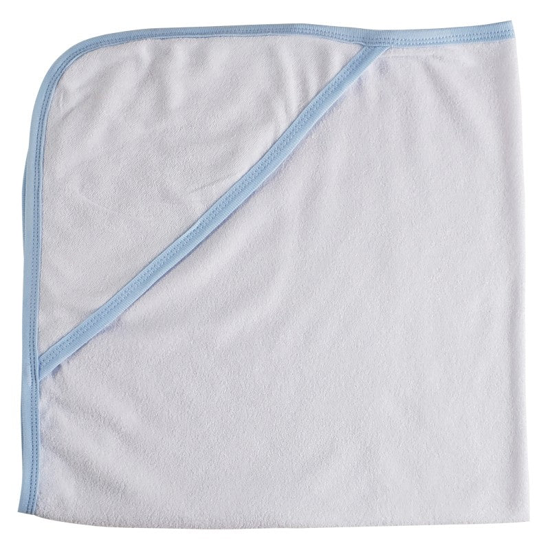 Hooded Towel with Blue Binding 021BB