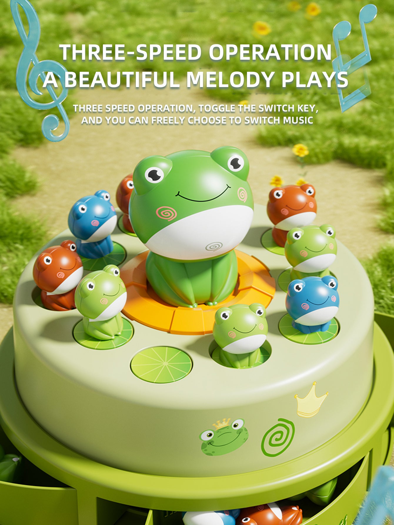 Bouncing Frog Capture Toy, Electric Launch Wheel, Training Interactive Education For Parent Child Intelligence