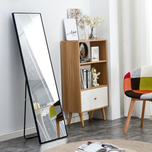Full-length Mirror With Black Solid Wood Frame Unavailable Platforms- AliExpress