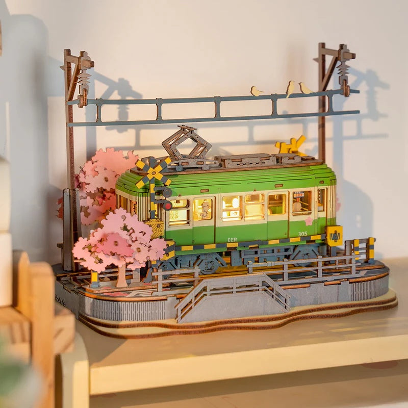 Rolife Sakura Journey 3D Wooden Puzzle Only Supports TK And Independent Website Platforms