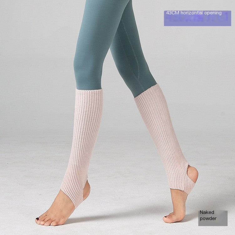 Children and adults Latin dance leg covers knitted sports protective woolen ballet leg warmers yoga foot warm socks