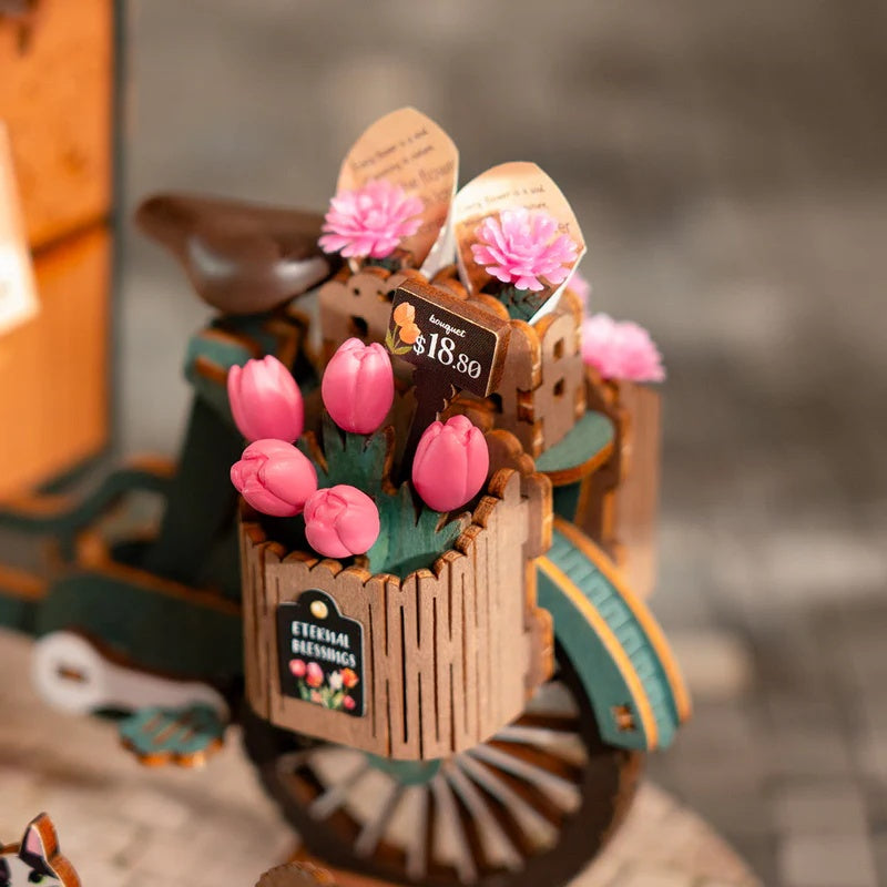 Rolife Blossom Cart 3D Wooden Puzzle, Only Supports TK And Independent Website Platforms