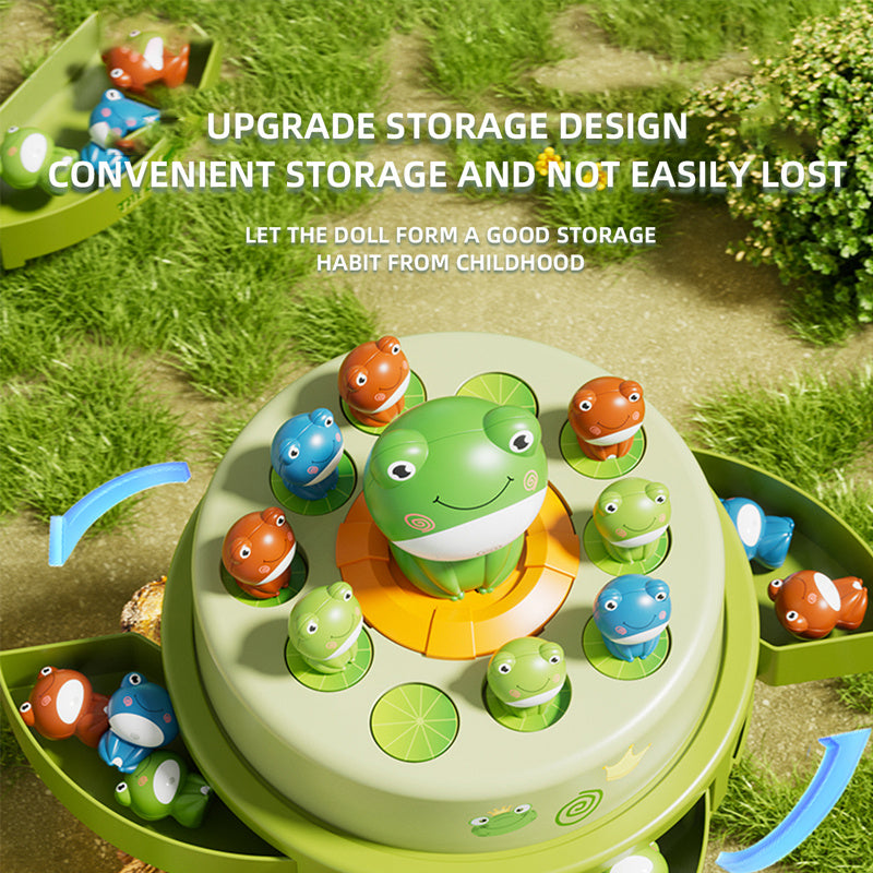Bouncing Frog Capture Toy, Electric Launch Wheel, Training Interactive Education For Parent Child Intelligence