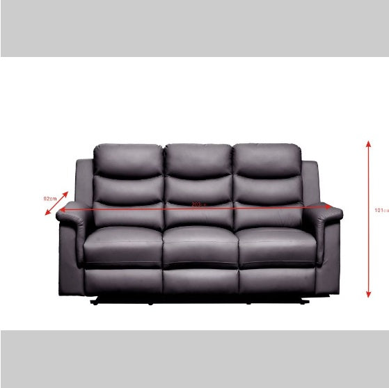 Retractable 3-seater Deck Chair Sofa 3-seater Deck Chair With Console