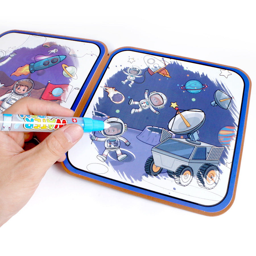 Children's Magic Water Drawing Book, Repeated Graffiti Coloring Book, Boys And Girls' Drawing Book Magic Book