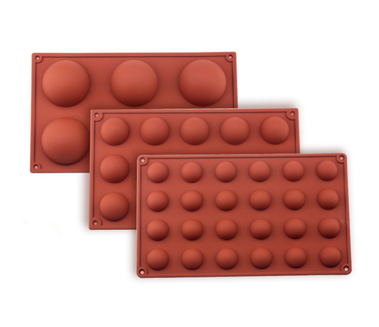 Ball Sphere Silicone Mold For Cake Pastry Baking Chocolate Candy Fondant Bakeware Round Shape Dessert Mould DIY Decorating