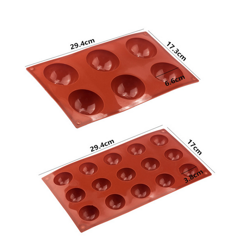 Ball Sphere Silicone Mold For Cake Pastry Baking Chocolate Candy Fondant Bakeware Round Shape Dessert Mould DIY Decorating