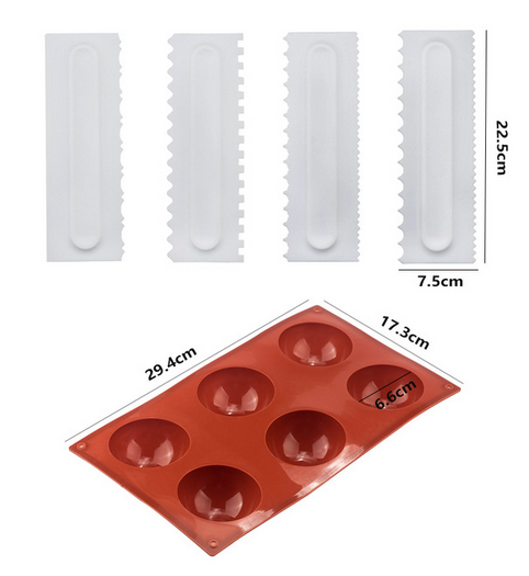 Ball Sphere Silicone Mold For Cake Pastry Baking Chocolate Candy Fondant Bakeware Round Shape Dessert Mould DIY Decorating