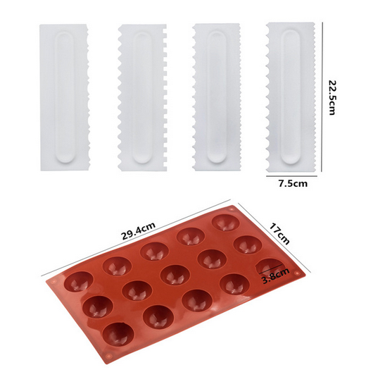Ball Sphere Silicone Mold For Cake Pastry Baking Chocolate Candy Fondant Bakeware Round Shape Dessert Mould DIY Decorating