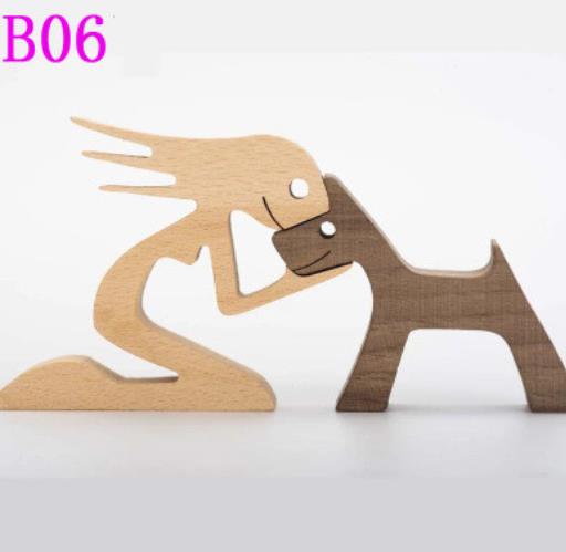 Wooden Office Desktop Nordic Ornament Decoration
