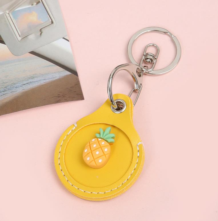 Fruit Cute Case on for Apple AirTag Protective Case Silicone Fundas Coque Covers Shell Anti-lost Key Chains Holder Key Finder