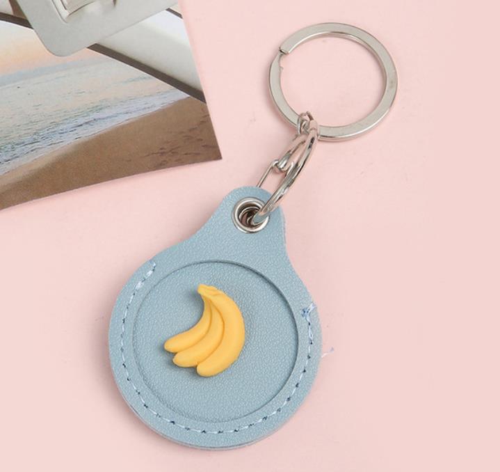 Fruit Cute Case on for Apple AirTag Protective Case Silicone Fundas Coque Covers Shell Anti-lost Key Chains Holder Key Finder