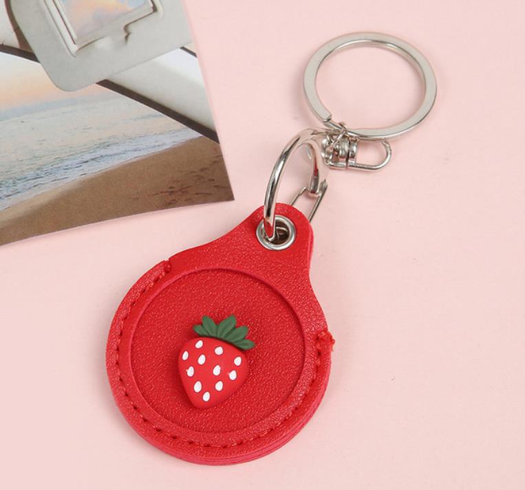 Fruit Cute Case on for Apple AirTag Protective Case Silicone Fundas Coque Covers Shell Anti-lost Key Chains Holder Key Finder