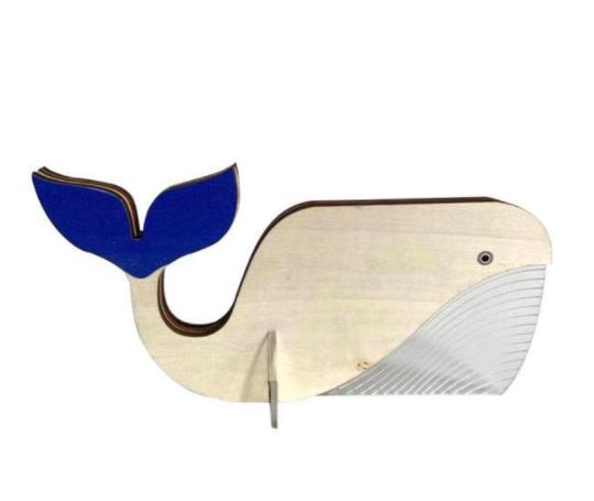 Whale Peacock Wooden Decoration Transparent Acrylic LED Decorative Light Home Decoration Pelican Lighting Decoration