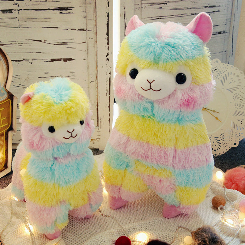 No.1 Llama Plush Toy Rainbow Alpaca Soft Cuddly Cotton Animal Christmas Gift