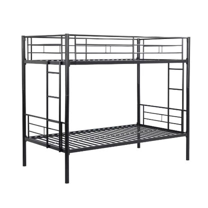 METAL BUNK BED BLACK
