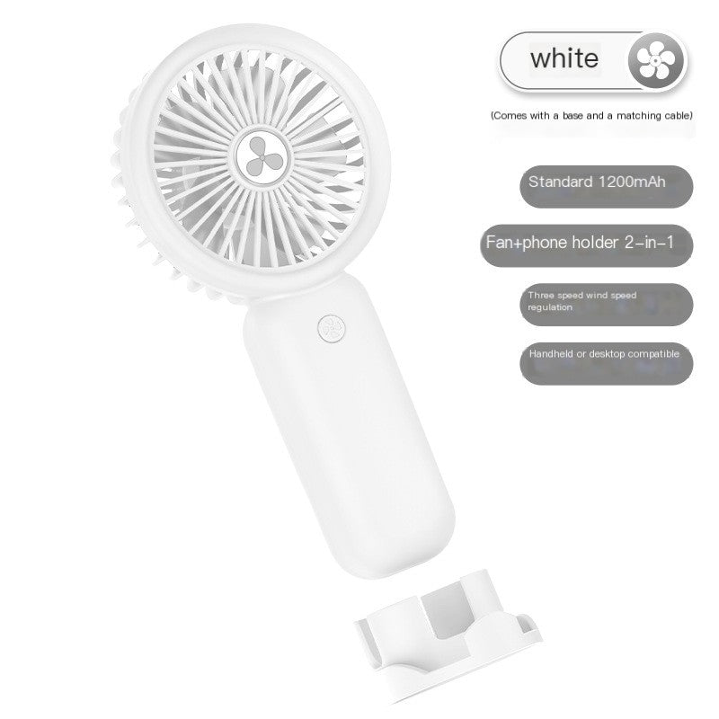 2024 New USB Handheld Fan Mini Portable Desktop Charging Small Fan Customized Small Electric Fan Customized Gift