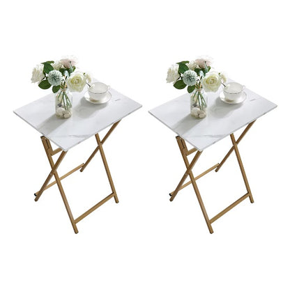 2 Pcs Folding TV Tray Table Set