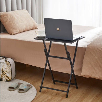 2 Pcs Folding TV Tray Table Set