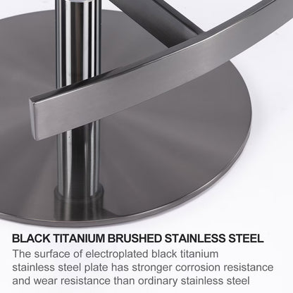 Metallic Leather Bar Stool