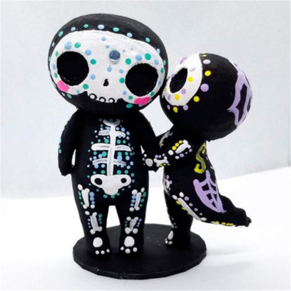 Sugar Skull Couple Figurine Cute Decoration
