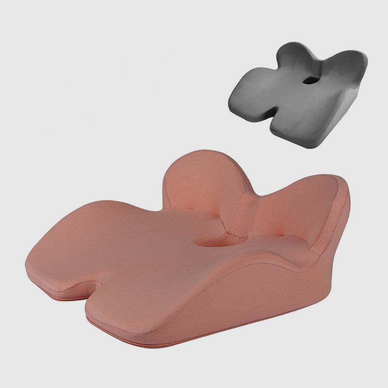 Non-Slip Memory Foam Seat Cushion Posture Correction Slow Rebound Hollow Out Design Prevent Hemorrhoids Give Birth Pain Relieve
