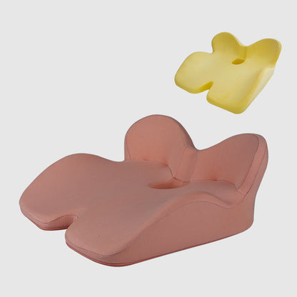 Non-Slip Memory Foam Seat Cushion Posture Correction Slow Rebound Hollow Out Design Prevent Hemorrhoids Give Birth Pain Relieve