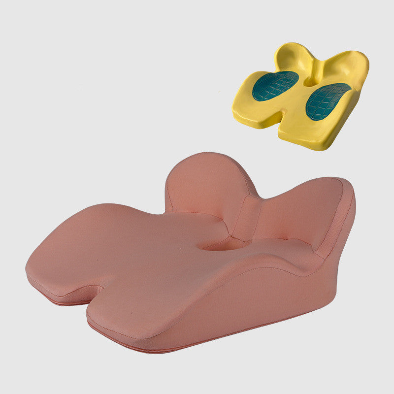 Non-Slip Memory Foam Seat Cushion Posture Correction Slow Rebound Hollow Out Design Prevent Hemorrhoids Give Birth Pain Relieve
