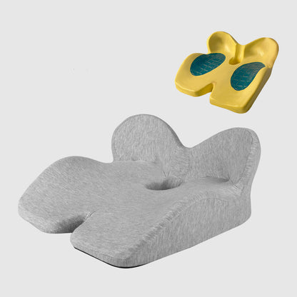 Non-Slip Memory Foam Seat Cushion Posture Correction Slow Rebound Hollow Out Design Prevent Hemorrhoids Give Birth Pain Relieve