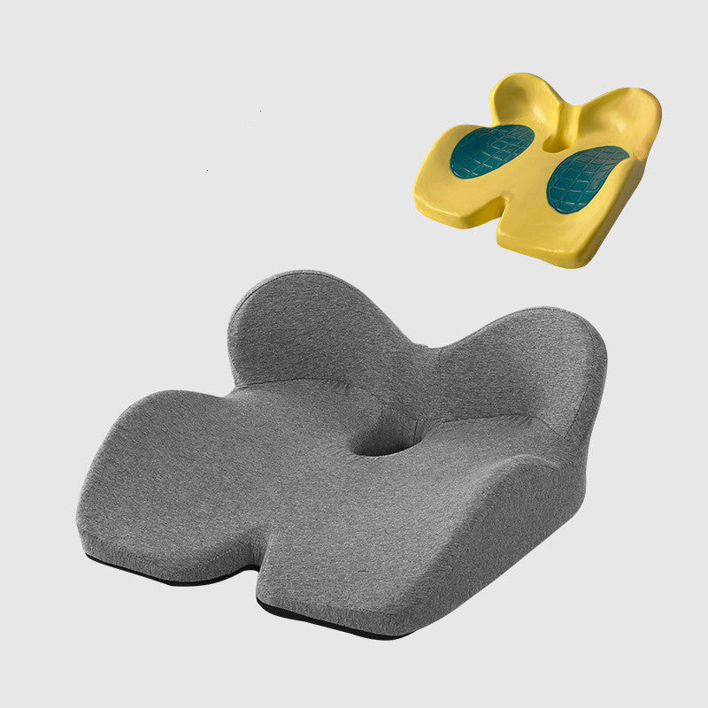 Non-Slip Memory Foam Seat Cushion Posture Correction Slow Rebound Hollow Out Design Prevent Hemorrhoids Give Birth Pain Relieve