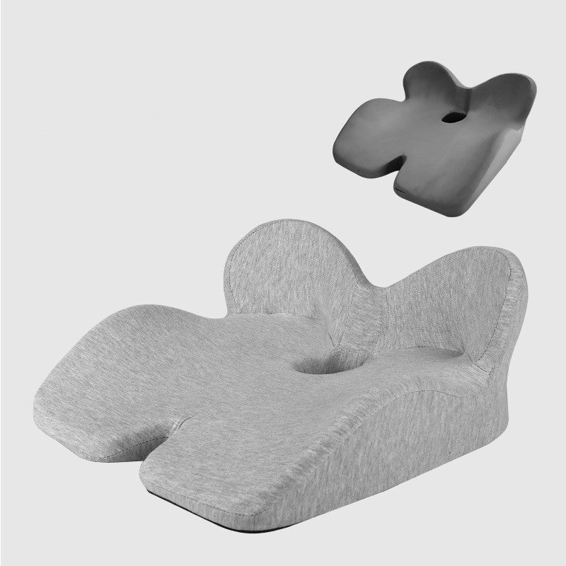 Non-Slip Memory Foam Seat Cushion Posture Correction Slow Rebound Hollow Out Design Prevent Hemorrhoids Give Birth Pain Relieve