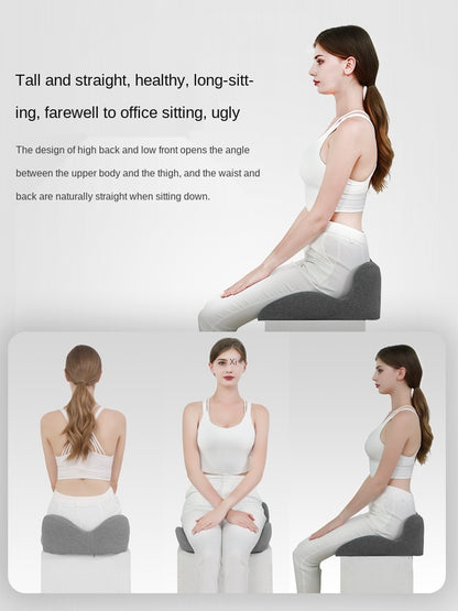 Non-Slip Memory Foam Seat Cushion Posture Correction Slow Rebound Hollow Out Design Prevent Hemorrhoids Give Birth Pain Relieve