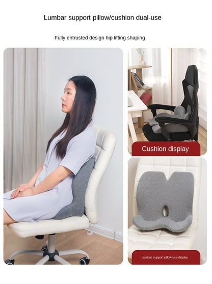 Non-Slip Memory Foam Seat Cushion Posture Correction Slow Rebound Hollow Out Design Prevent Hemorrhoids Give Birth Pain Relieve