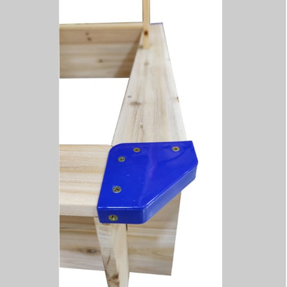 Children's Wooden Sandbox With Adjustable Canopy, Sandpit With Covers Kids Wood Playset Outdoor Backyard - Upgrade Retractable