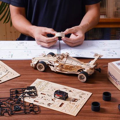 ROKR Racing Car 3D Wooden Puzzle Only Supports TK And Independent Station Platforms