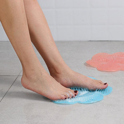 1pc Silicone Bathroom Mats Lazy People Bath Artifact Back Massage Cushion Sole Non-slip Massage Pad Foot Wash Bathroom Mat