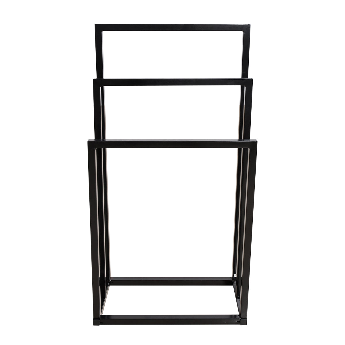 3 Tiers Free Standing Chrome Finished Metal Towel Rack Bathroom Organizer_6