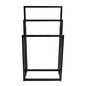 3 Tiers Free Standing Chrome Finished Metal Towel Rack Bathroom Organizer_6