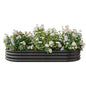 Oval Shaped Metal Raised Planter Outdoor Garden Plant and Vegetable Bed_9